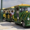 Here comes the land train.