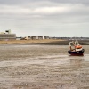 The seafront when the tide is out.