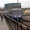 The train on the pier.