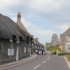 Corfe Castle - Village and Castle Ruins - June 2009