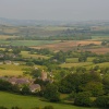 Uploders Village and Dorset Countryside looking from Local A35 Dorset Bypass Road - June 2009