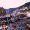 Polperro Harbour scene