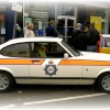 Old Ford police car (Ford Capri) at Tram Sunday, Fleetwood