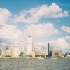 A view of Canary Wharf from a cruise on the Thames