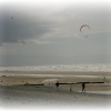 Cleveleys beach on a breezy day