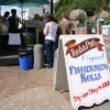 Stall selling fish rolls in Rock-a-Nore Road, Hastings