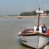 Ferry arriving at Old Felixstowe from Bawdsey.