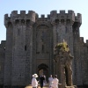The Gatehouse, Bodiam - with ruins of Barbican in the foreground