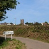 Distant shot of Coldridge Village
