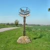 Brumstead village sign, despite the spelling Brunstead