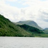 Ullswater shoreline as seen from lakes steamer