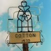 Village sign, another unusual name for a village
