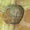 Ceiling boss of the Green Man at Lacock Abbey