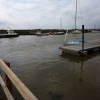 High tide at the Harbour, it came over the top again recently.