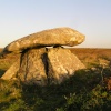 Clun Quoit, near Zennor, at sunset