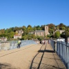 On the Historic Ironbridge looking over it - October 2009