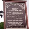 Sign outside of the Church.