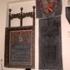 Wall hangings.