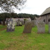 The graveyard on three sides of the Church.