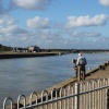 Fishing at the harbour