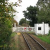 Road gates across Lingwood single line track