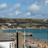 View of the beach at Swanage