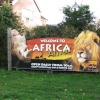 The sign for the Africa Alive wildlife park