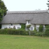 Thatched cottages near Beaulieu House