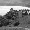 Robin Hood's Bay in monochrome