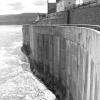 The sea wall at Robin Hood's Bay