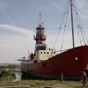 Red  lighthouse boat