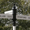 Roadsign to the local villages