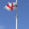 Flying the flag of St George