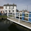 Lock and pub on the Estuary
