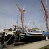 Barges on River