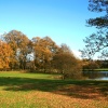 The lake and parkland at Nidd.