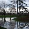 The lake at Croome Park in Winter