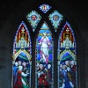 Window in Ribbesford Church at Christmas