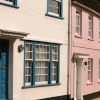 Pink and blue.