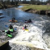 Canoeing opposite the Mill