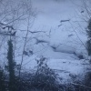 Frozen river in Skipton