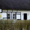 Thatched house.