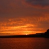 Red sky at night