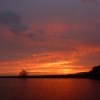 Red sky at night