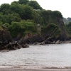 The cliffs.