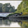 Fishing below Lincomb Weir on the River Severn.