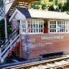 Railway signal cabin.