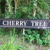 The Cherry Tree sign opposite pub