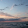 Sunset sky from Whitby seafront