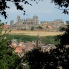Whitby Abbey from west side of town.